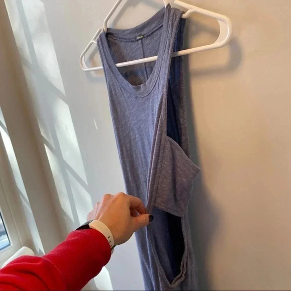 Monrow Cutout Side Heather Jersey Maxi Dress - Picture 10 of 16